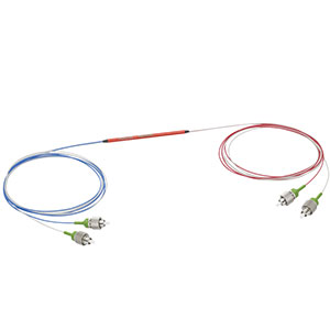 PN635R2A2 - 2x2 PM Coupler, 635 ± 15 nm, 90:10 Split, ≥18 dB PER, FC/APC Connectors