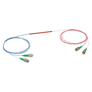 TN785R1A2 - 2x2 Wideband Fiber Optic Coupler, 785 ± 15 nm, 99:1 Split, FC/APC Connectors