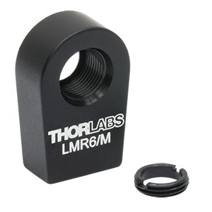 LMR6/M - Lens Mount with Retaining Ring for Ø6 mm Optics, M4 Tap