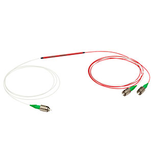 WD9850AA - 980 nm / 1550 nm Wavelength Division Multiplexer, HI1060 Fiber, FC/APC Connectors