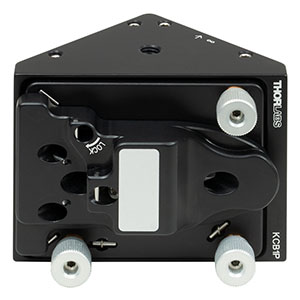 KCB1P - Right-Angle Kinematic 1in OAP Mirror Mount, 30 mm Cage System and SM1 Compatible, 1/4in-20 Mounting Holes