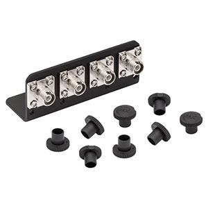 ADAFCB5 - FC/PC to FC/PC Quadruple L-Bracket Mating Sleeve, Wide Key (2.2 mm)
