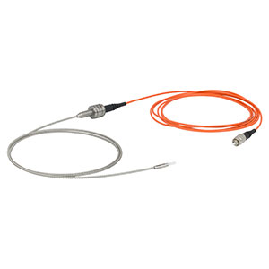RJAFF2 - FC/PC to Ø2.5 mm Ferrule Rotary Joint Patch Cable, Ø200 µm Core, Armored, 3 m Long