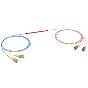 TW930R1F2 - 2x2 Wideband Fiber Optic Coupler, 930 ± 100 nm, 99:1 Split, FC/PC Connectors