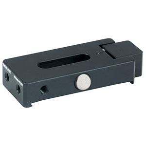 XRN25-RC3/M - Fixed Stop Rail Carrier for Stages with 2in Dovetails, M4 x 0.7 Taps and M6 Counterbored Slot