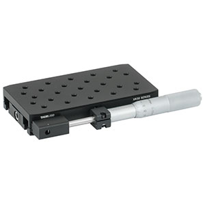 XR50P - 50 mm Travel Linear Translation Stage, Side-Mounted Micrometer, 1/4in-20 Taps