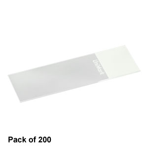 MS10UW2 - Microscope Slides, 1 mm Thick, White Marking Region, Pack of 200