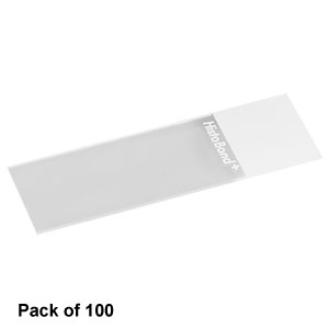 MS10PC1 - Positively Charged Microscope Slides, 1 mm Thick, White Marking Region, Pack of 100