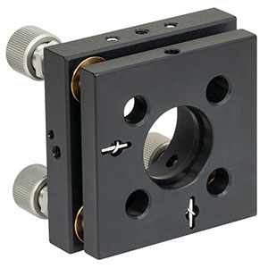 KC1-P/M - Ø1in Piezoelectric Optic Mount, ±9.7 µm Travel, Smooth Bore, M4 Taps