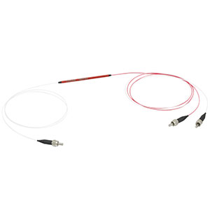 TM50R1S1A - 1x2 Multimode Fiber Optic Coupler,High OH, Ø50 µm Core, 0.22 NA, 99:1 Split, SMA905