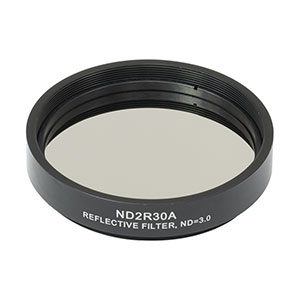 ND2R30A - Reflective Ø50 mm ND Filter, SM2-Threaded Mount, Optical Density: 3.0
