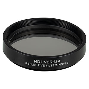 NDUV2R13A - SM2-Threaded Mount, Ø50 mm UVFS Reflective ND Filter, OD: 1.3