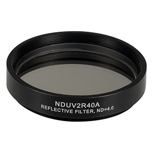 NDUV2R40A - SM2-Threaded Mount, Ø50 mm UVFS Reflective ND Filter, OD: 4.0