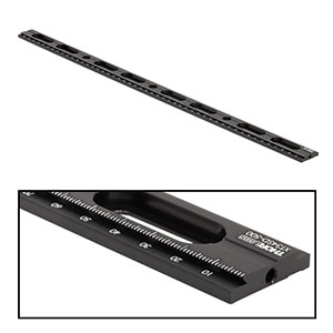 XT34SD-500 - 34 mm Single Dovetail Rail with Mounting Counterbores,  L = 500 mm