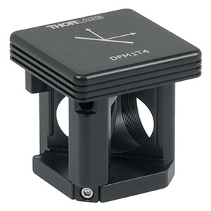 DFM1T4 - Kinematic 30 mm Cage Cube Insert for 25 mm Right-Angle Optics, DFM1 Series, Left-Turning