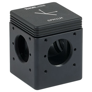 DFM1LM - Kinematic Beam Turning 30 mm Cage Cube for Right-Angle Prism Mirror, Left Turning, 1/4in-20 Tapped Holes