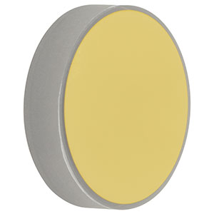 CM254-500-M01 - Ø1in Gold-Coated Concave Mirror, f = 500.0 mm