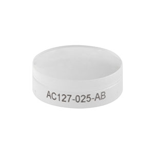 AC127-025-AB - f = 25.0 mm, Ø1/2in Achromatic Doublet, ARC: 400 - 1100 nm