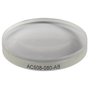 AC508-080-AB - f = 80.0 mm, Ø50.8 mm Achromatic Doublet, ARC: 400 - 1100 nm