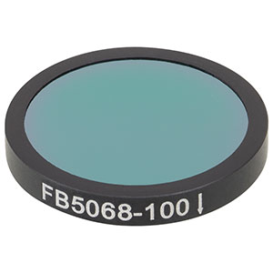 FB5068-100 - Ø25 mm IR Bandpass Filter, CWL = 5.068 µm, FWHM = 100 nm