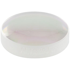 AL1225J-C - Ø12.5 mm Diffraction-Limited N-BK7 Aspheric Lens, f = 25.0 mm, NA = 0.20, AR Coated: 1050 - 1700 nm