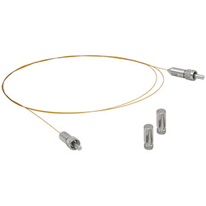 MV12L1 - Ø100 µm, 0.22 NA, UHV, High-Temp. SMA Patch Cable, Low OH, 1 m Long