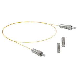 MV42L05 - Ø400 µm, 0.22 NA, UHV, High-Temp. SMA Patch Cable, Low OH, 0.5 m Long