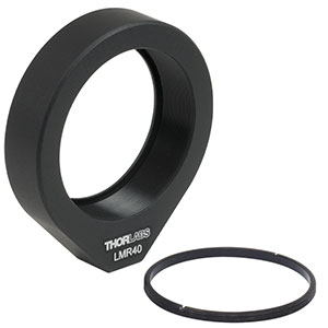 LMR40 - Lens Mount with Retaining Ring for Ø40 mm Optics, 8-32 Tap