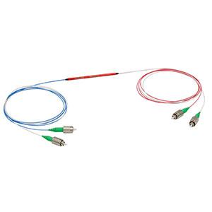 TN1550R0A2 - 2x2 Narrowband Fiber Optic Coupler, 1550 ± 15 nm, 99.9:0.1 Split, FC/APC Connectors