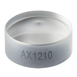 AX1210 - 10.0°, Uncoated UVFS, Ø1/2in (Ø12.7 mm) Axicon