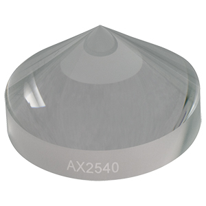 AX2540 - 40.0°, Uncoated UVFS, Ø1in (Ø25.4 mm) Axicon