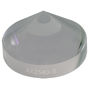 AX2540-B - 40.0°, 650 - 1050 nm, AR Coated UVFS, Ø1in (Ø25.4 mm) Axicon