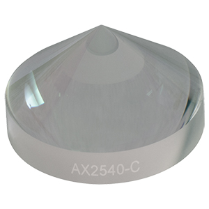 AX2540-C - 40.0°, 1050 - 1700 nm AR Coated UVFS, Ø1in (Ø25.4 mm) Axicon