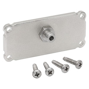 EEBFPS1 - End Plate for Fiber Device Housings, SMA Bulkhead, 1.00in x 2.25in