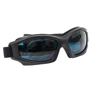 LG4C - Laser Safety Goggles, Dark Blue Lenses, 12% Visible Light Transmission, Modern Goggle Style