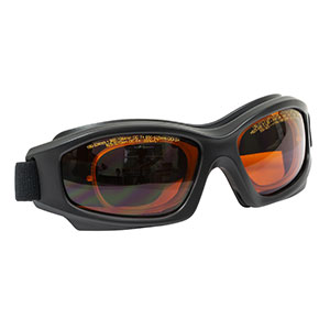 LG10C - Laser Safety Goggles, Amber Lenses, 35% Visible Light Transmission, Modern Goggle Style