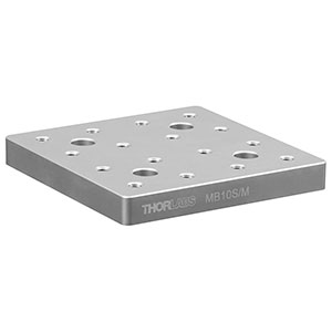 MB10S/M - Passivated Stainless Steel Breadboard, 100 mm x 100 mm x 12.7 mm, M6 Taps
