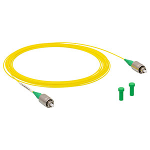 P3-SMF28Y-FC-5 - Single Mode Patch Cable, 1260-1625 nm, FC/APC, Ø900 µm Jacket, 5 m Long