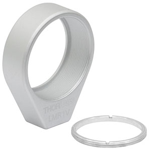 LMR1V - Vacuum-Compatible Lens Mount with Retaining Ring for Ø1in Optics, 8-32 Tap