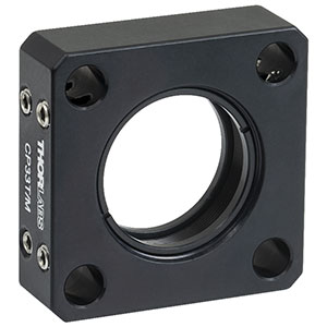 CP33T/M - SM1-Threaded 30 mm Cage Plate, 0.50in Thick, 2 Retaining Rings, M4 Tap