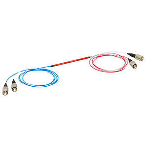 TT200R2F2B - 2x2 Multimode Coupler, Low OH, Ø200 µm Core, 0.39 NA, 90:10 Split, FC/PC