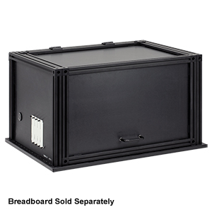 XE25C11D - 21in x 15in x 12in (L x W x H) Aluminum Enclosure with Hinged L-Shaped Door