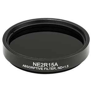 NE2R15A - Ø2in Absorptive ND Filter, SM2-Threaded Mount, Optical Density: 1.5