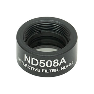 ND508A - Reflective Ø1/2in ND Filter, SM05-Threaded Mount, Optical Density: 0.8