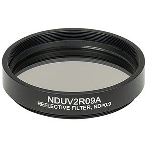 NDUV2R09A - SM2-Threaded Mount, Ø50 mm UVFS Reflective ND Filter, OD: 0.9