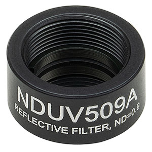 NDUV509A - SM05-Threaded Mount, Ø1/2in UVFS Reflective ND Filter, OD: 0.9