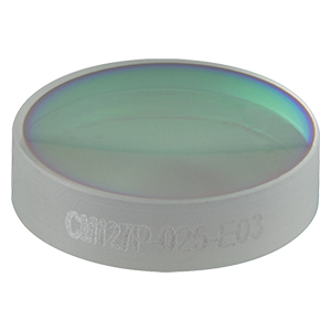 CM127P-025-E03 - Ø1/2in Dielectric-Coated Concave Mirror, 750 - 1100 nm, f = 25 mm, Back Side Polished