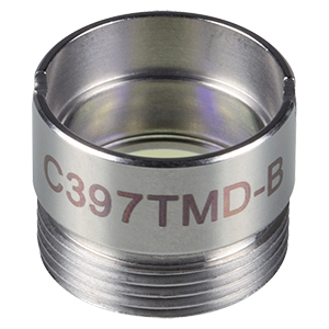 C397TMD-B - f = 11.0 mm, NA = 0.3, Mounted Aspheric Lens, ARC: 600 - 1050 nm