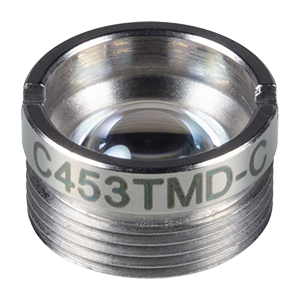 C453TMD-C - f = 4.6 mm, NA = 0.50, WD = 0.9 mm, Mounted Aspheric Lens, ARC: 1050 - 1700 nm