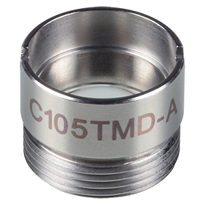 C105TMD-A - f = 5.5 mm, NA = 0.6, Mounted Aspheric Lens, ARC: 350 - 700 nm